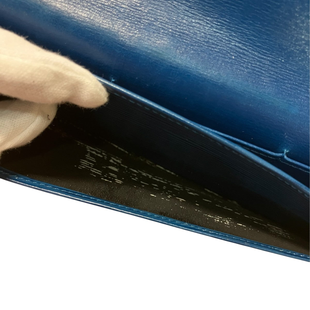 Louis Vuitton Epi Porto En Carte Credit Billfold Blue - Pre-owned
