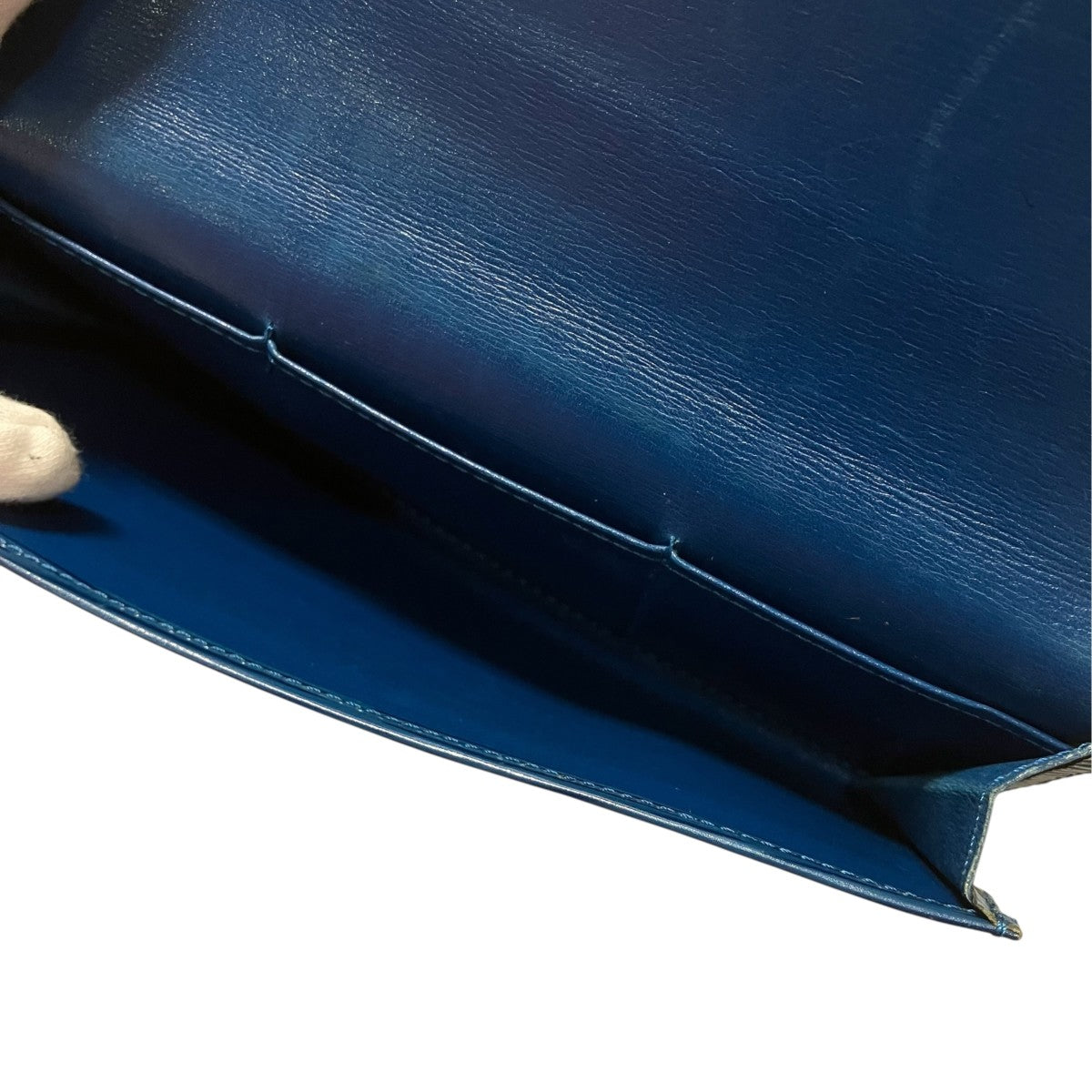 Louis Vuitton Epi Porto En Carte Credit Billfold Blue - Pre-owned