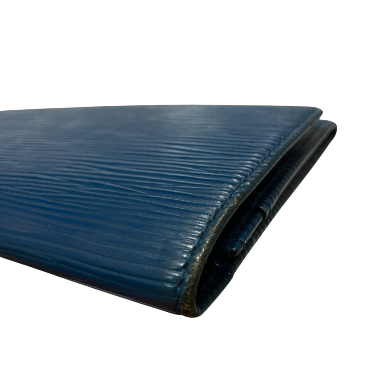 Louis Vuitton Epi Porto En Carte Credit Billfold Blue - Pre-owned