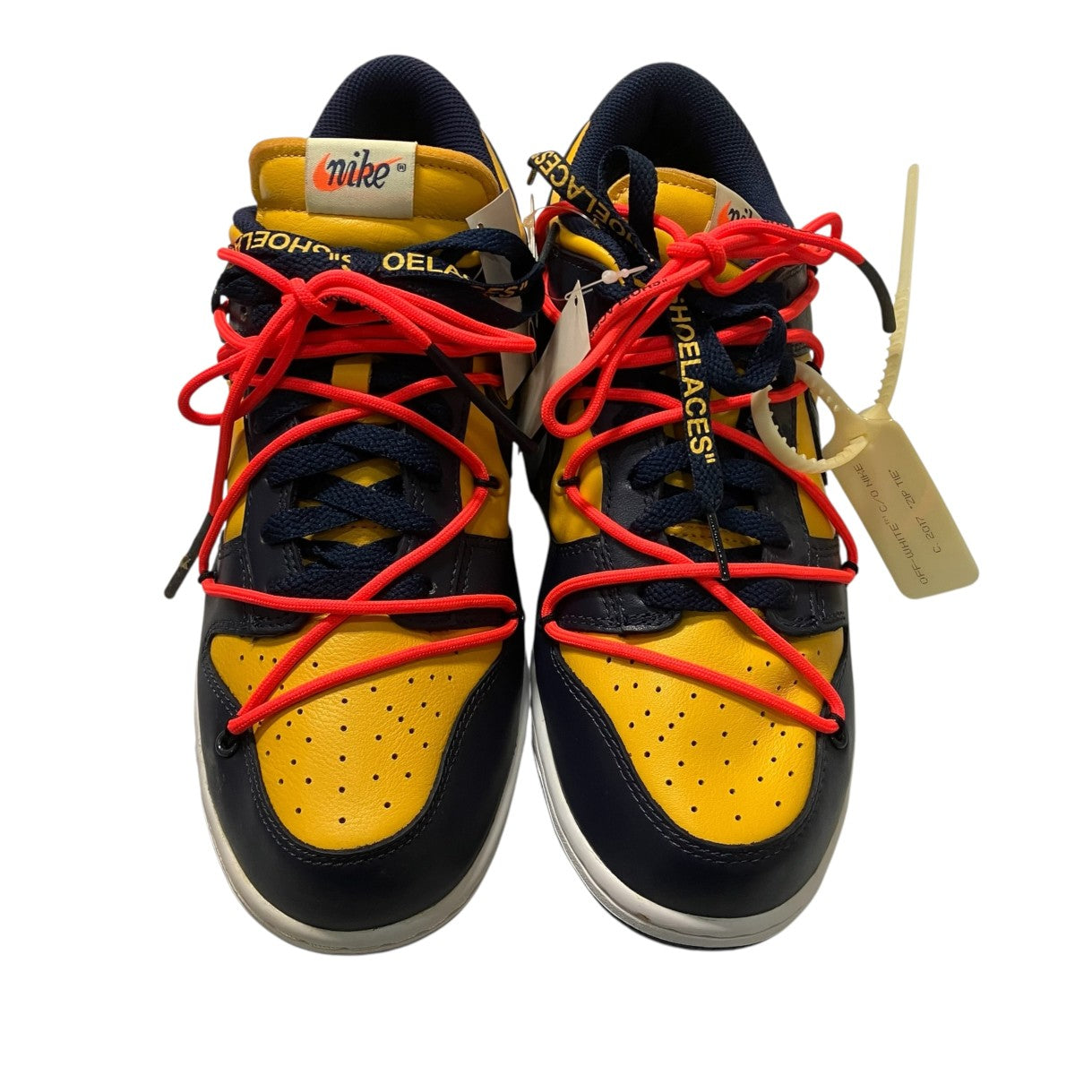 Nike x Off-White Low Cut Sneakers Yellow/Navy - Pre-owned