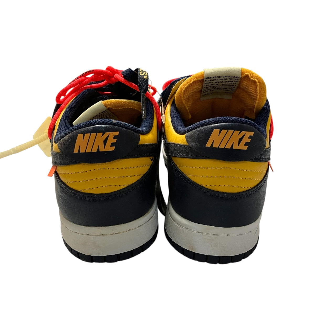Nike x Off-White Low Cut Sneakers Yellow/Navy - Pre-owned