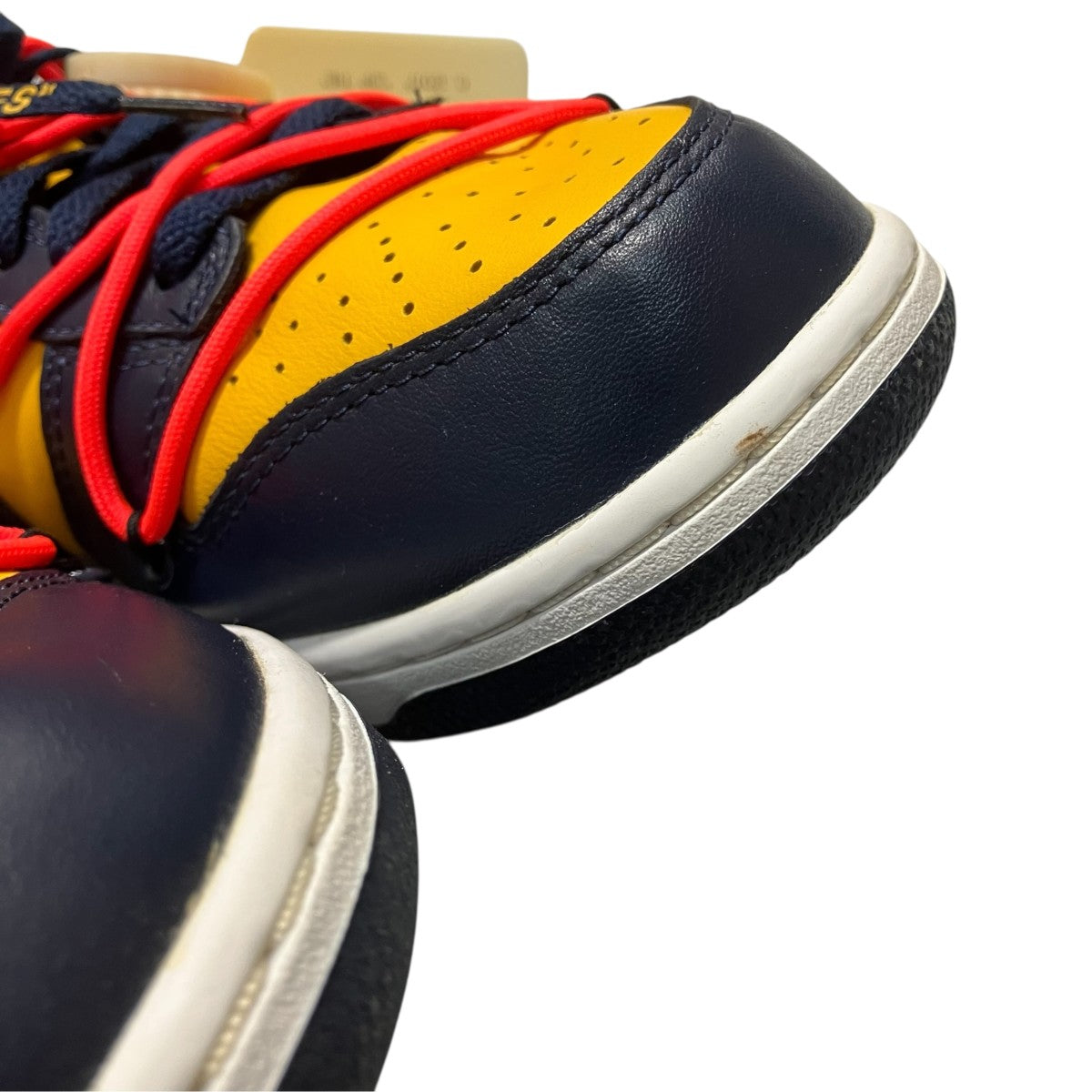 Nike x Off-White Low Cut Sneakers Yellow/Navy - Pre-owned