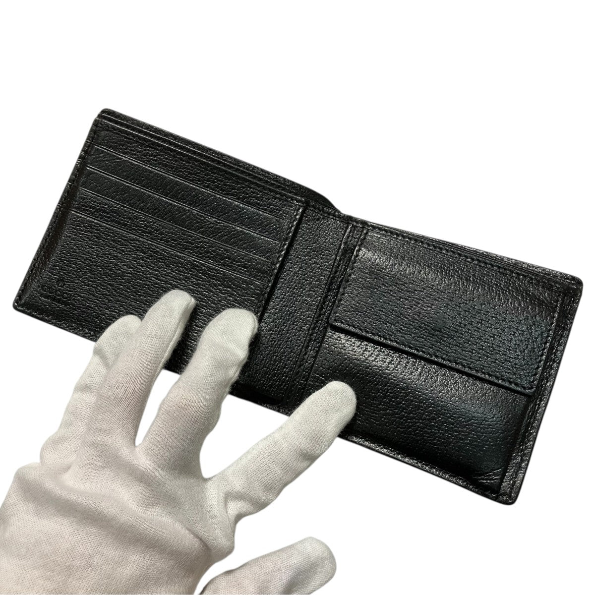 Gucci GG Marmont Coin Wallet Bifold Wallet Black - Pre-owned