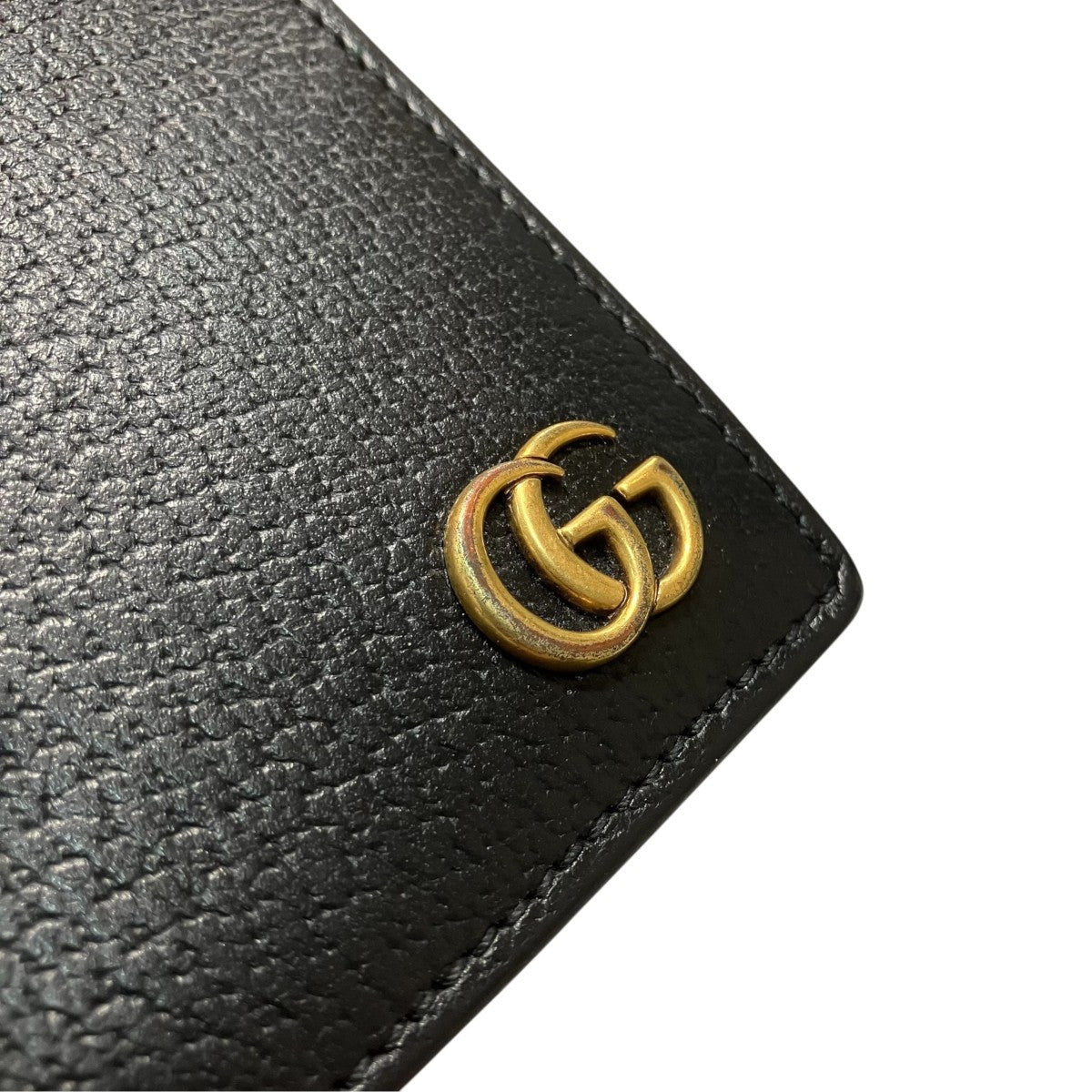 Gucci GG Marmont Coin Wallet Bifold Wallet Black - Pre-owned
