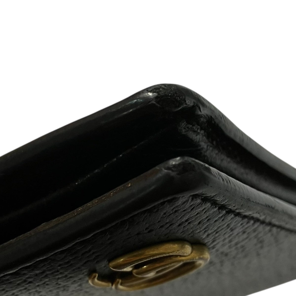 Gucci GG Marmont Coin Wallet Bifold Wallet Black - Pre-owned