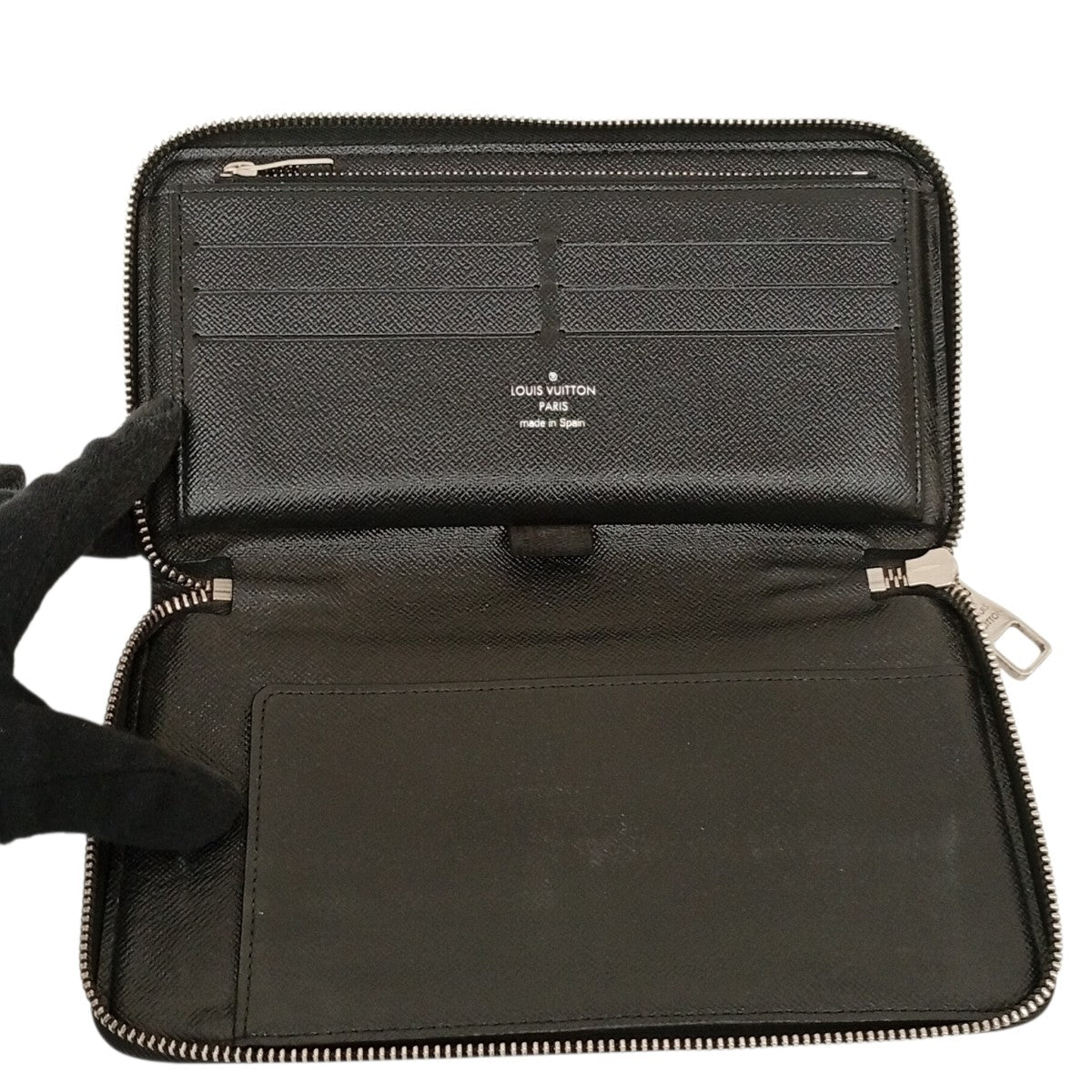 Louis Vuitton Zippy Organizer Long Wallet Black - Pre-owned