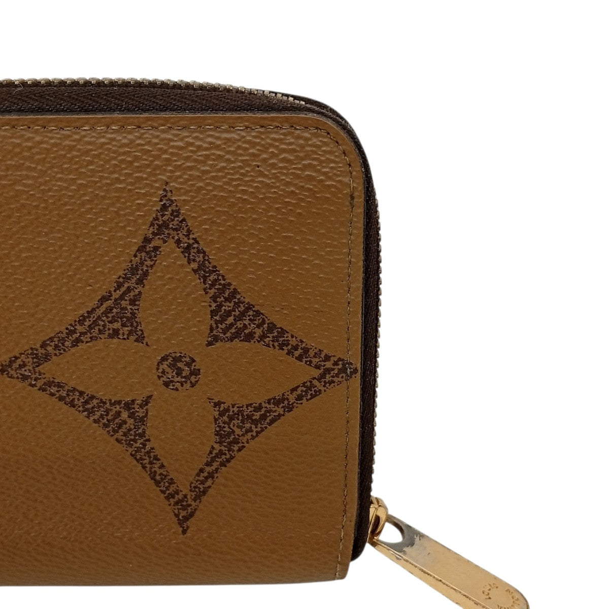 Louis Vuitton Zippy Wallet Monogram Giant Reverse Long Wallet Beige - Pre-owned