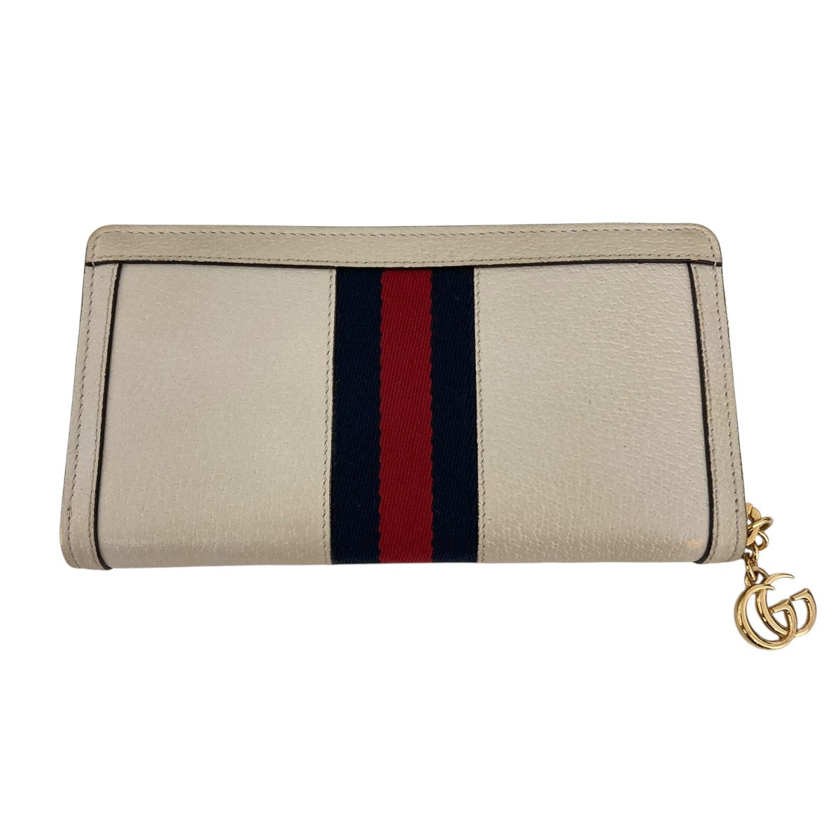 Gucci Long Wallet Beige / Navy - Pre-owned