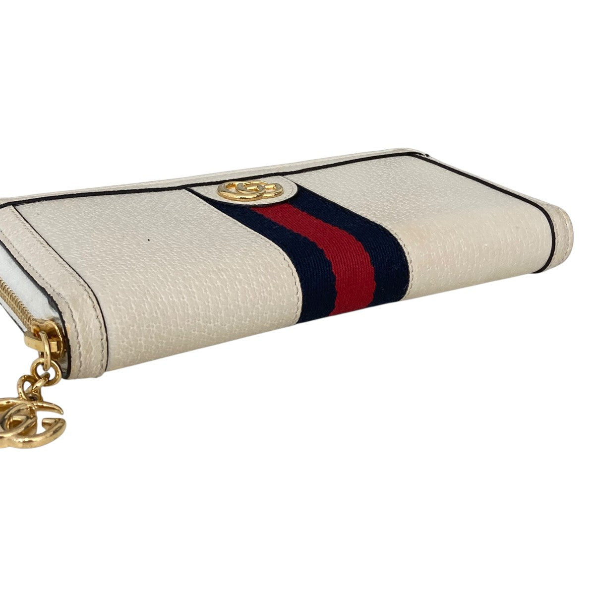 Gucci Long Wallet Beige / Navy - Pre-owned