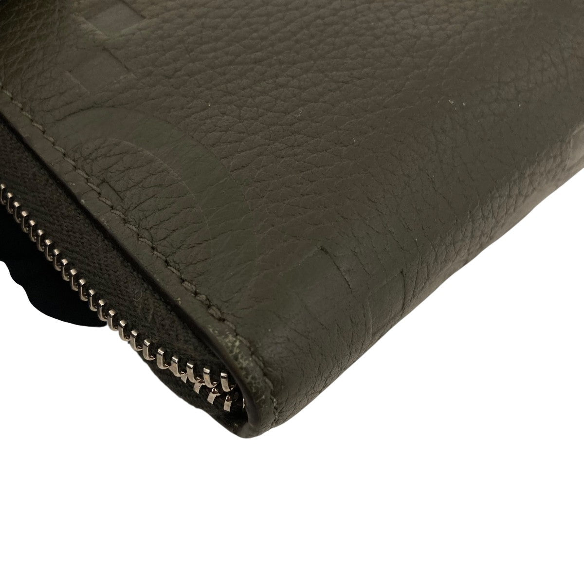 Gucci Jumbo GG Zippy Wallet Long Wallet Green - Pre-owned