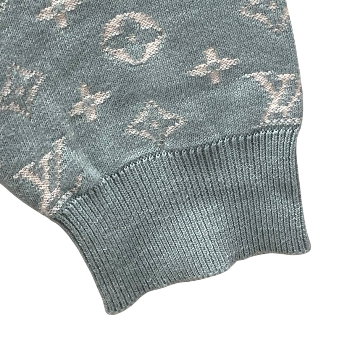 Louis Vuitton Monogram Gradient Jacquard Knit Hoodie Blue (SS23) - Pre-owned