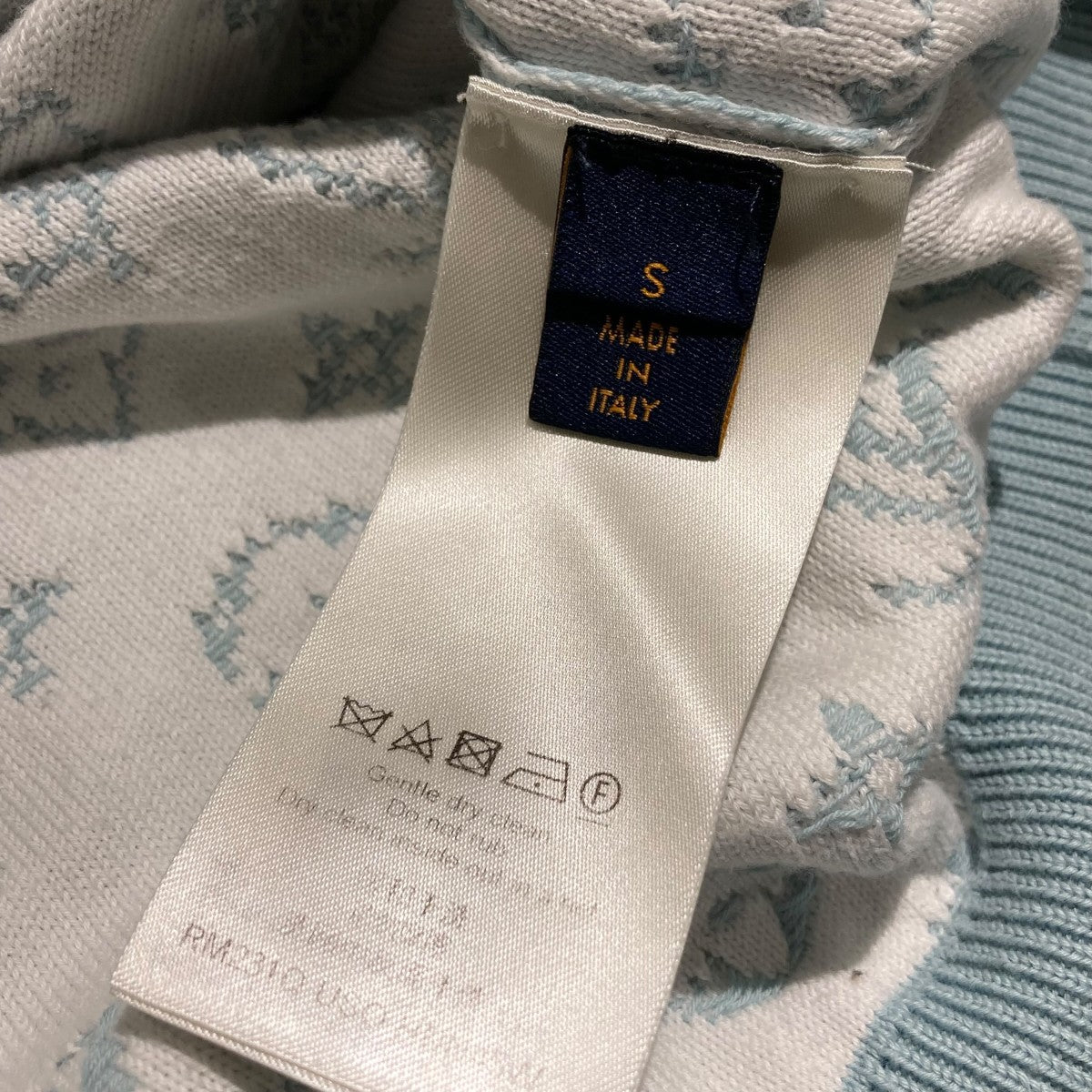 Louis Vuitton Monogram Gradient Jacquard Knit Hoodie Blue (SS23) - Pre-owned