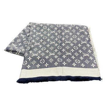 Louis Vuitton Shawl Monogram Denim Navy / Silver - Pre-owned