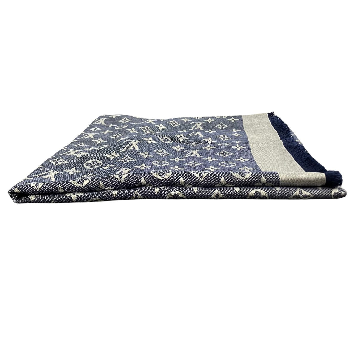 Louis Vuitton Shawl Monogram Denim Navy / Silver - Pre-owned