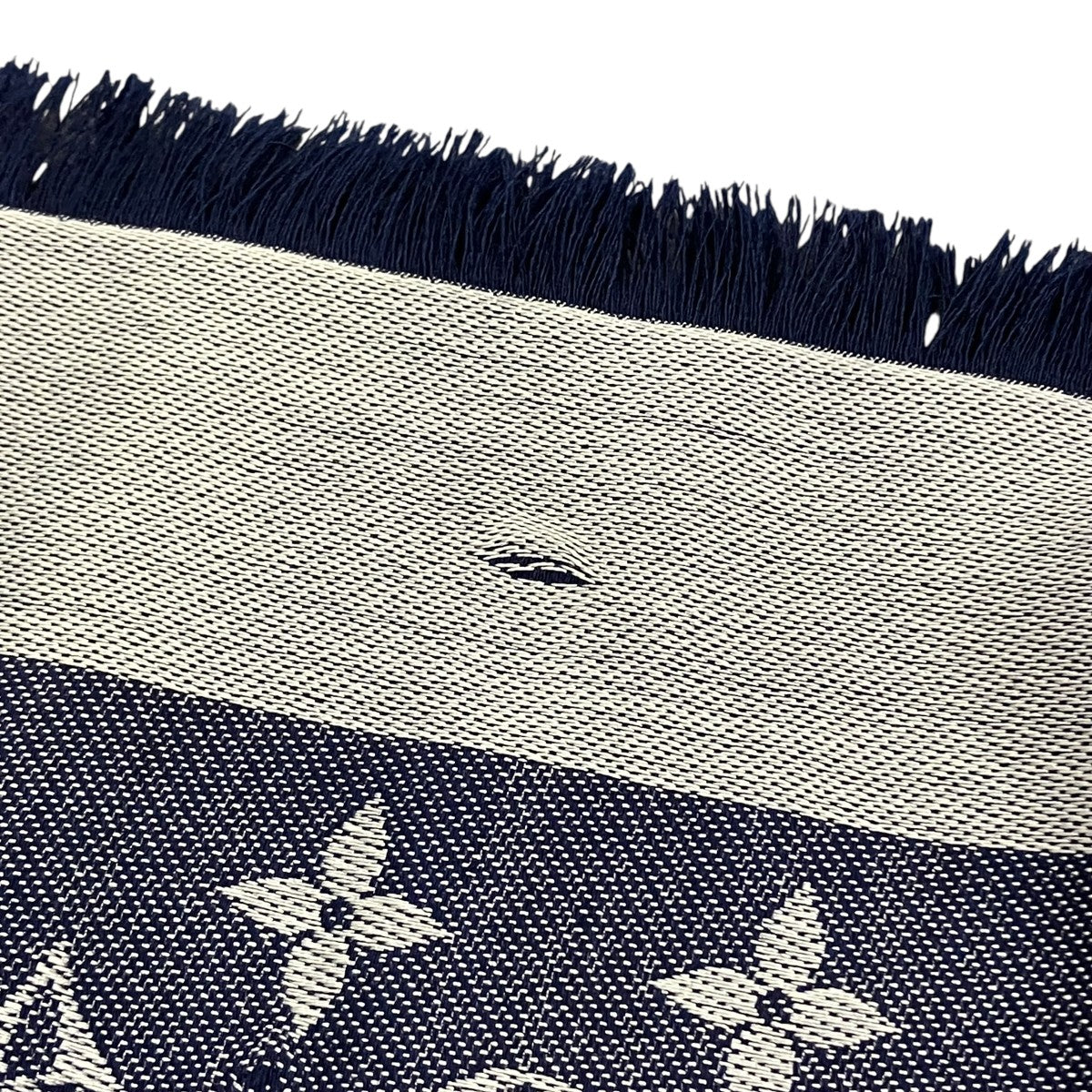 Louis Vuitton Shawl Monogram Denim Navy / Silver - Pre-owned