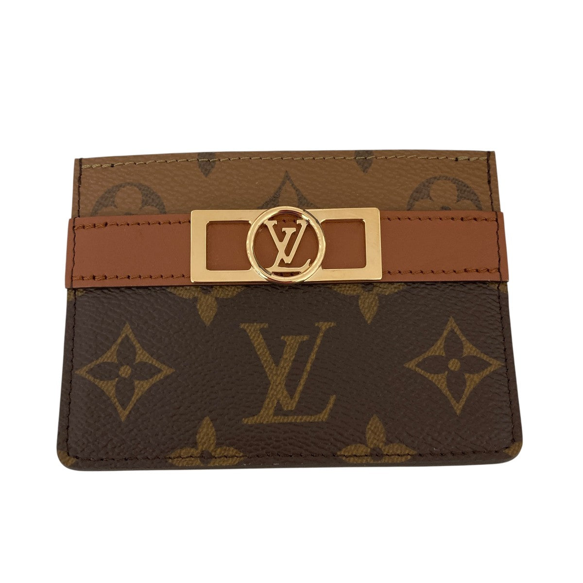 Louis Vuitton Porto Carte Dauphine Card Case Beige / Brown - Pre-owned