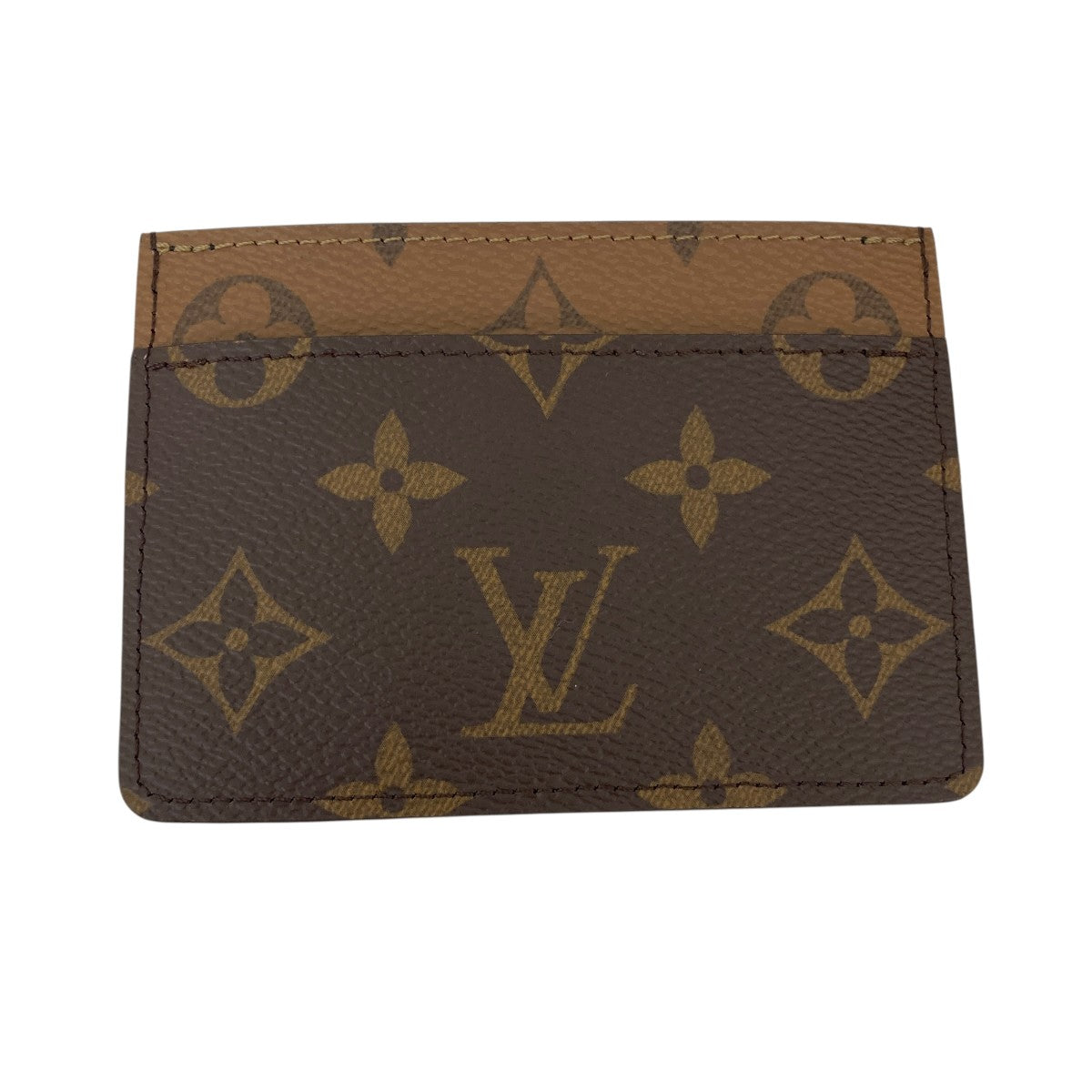 Louis Vuitton Porto Carte Dauphine Card Case Beige / Brown - Pre-owned