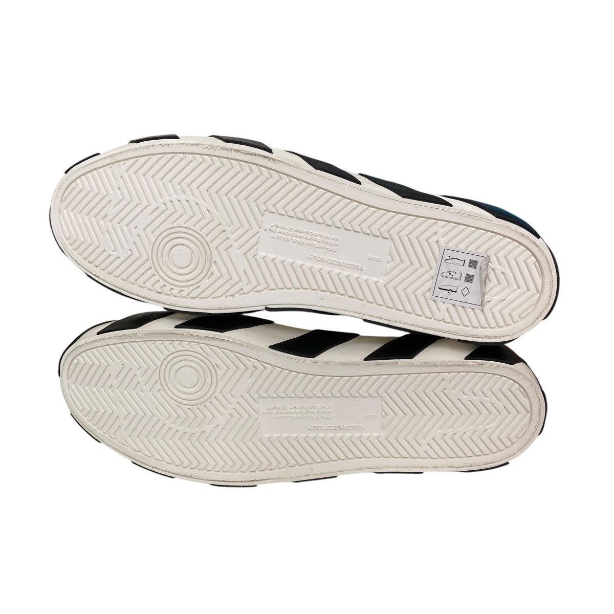 Off-White Vulc Low Top Logo Stripes Sneaker Sneakers Yellow/White - Pre-owned