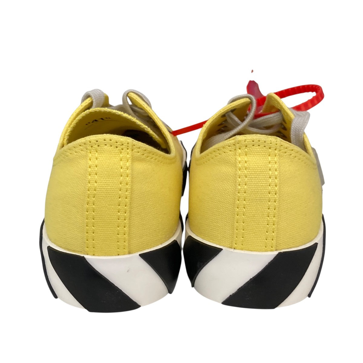 Off-White Vulc Low Top Logo Stripes Sneaker Sneakers Yellow/White - Pre-owned