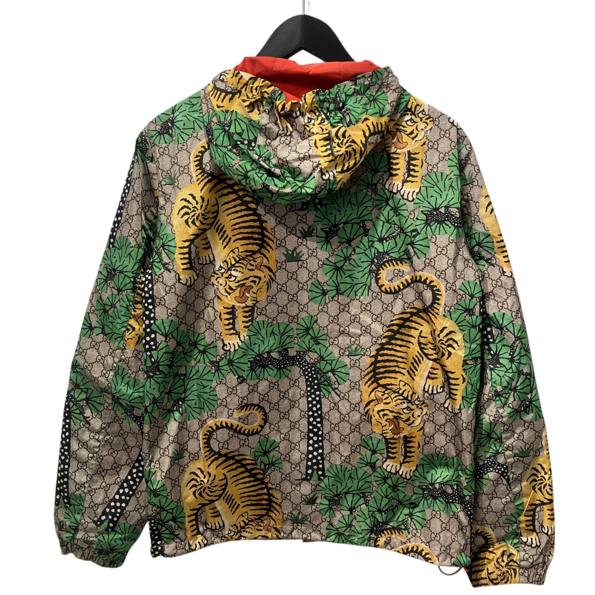 Gucci GG Supreme Bengal Tiger Nylon Jacket Beige - Pre-owned