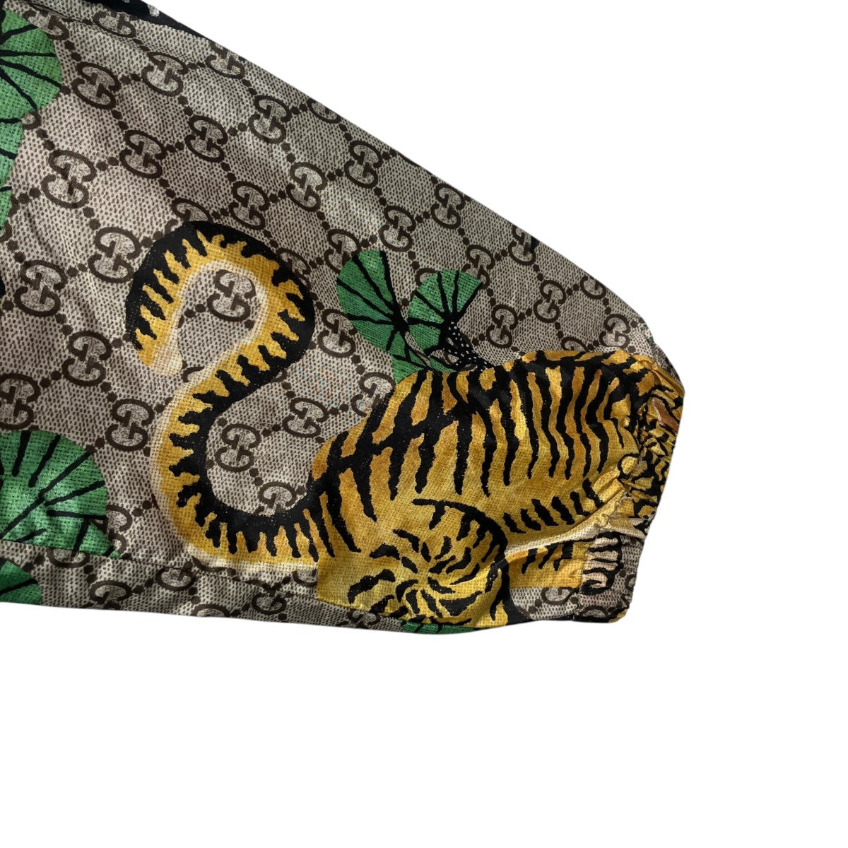 Gucci GG Supreme Bengal Tiger Nylon Jacket Beige - Pre-owned
