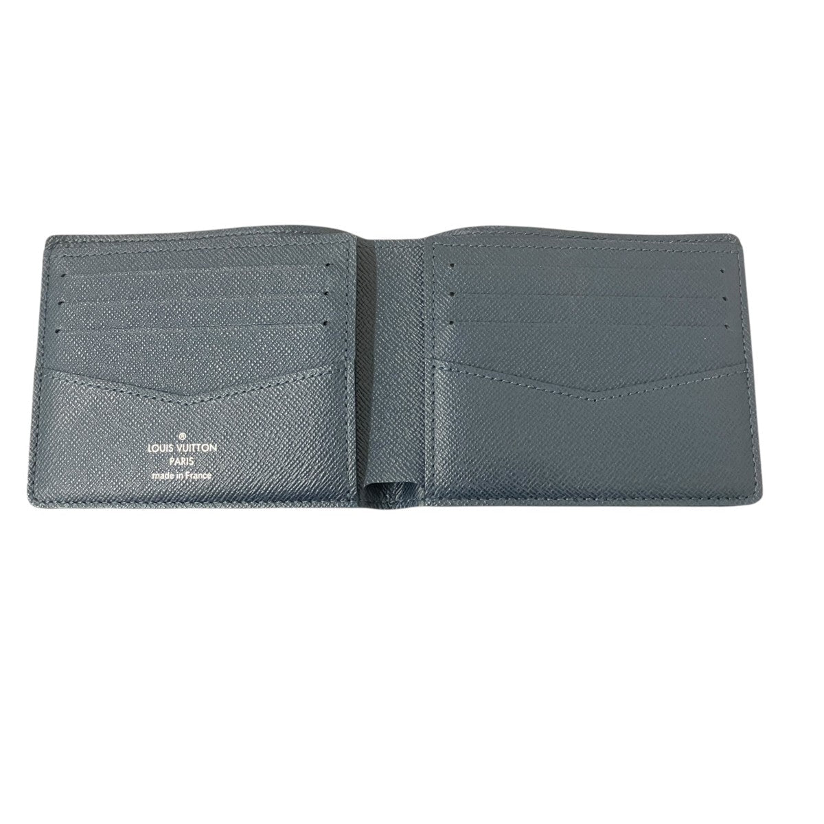 Louis Vuitton Portefeuille Slender Monogram Aqua Garden Bifold Wallet Blue - Pre-owned