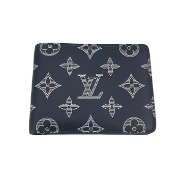 Louis Vuitton Portefeuille Multiple Wallet Navy - Pre-owned