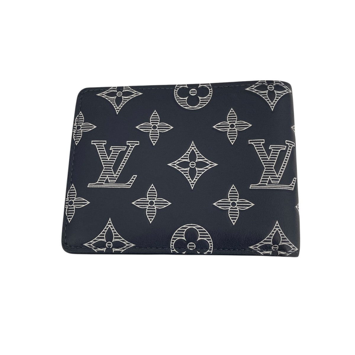 Louis Vuitton Portefeuille Multiple Wallet Navy - Pre-owned