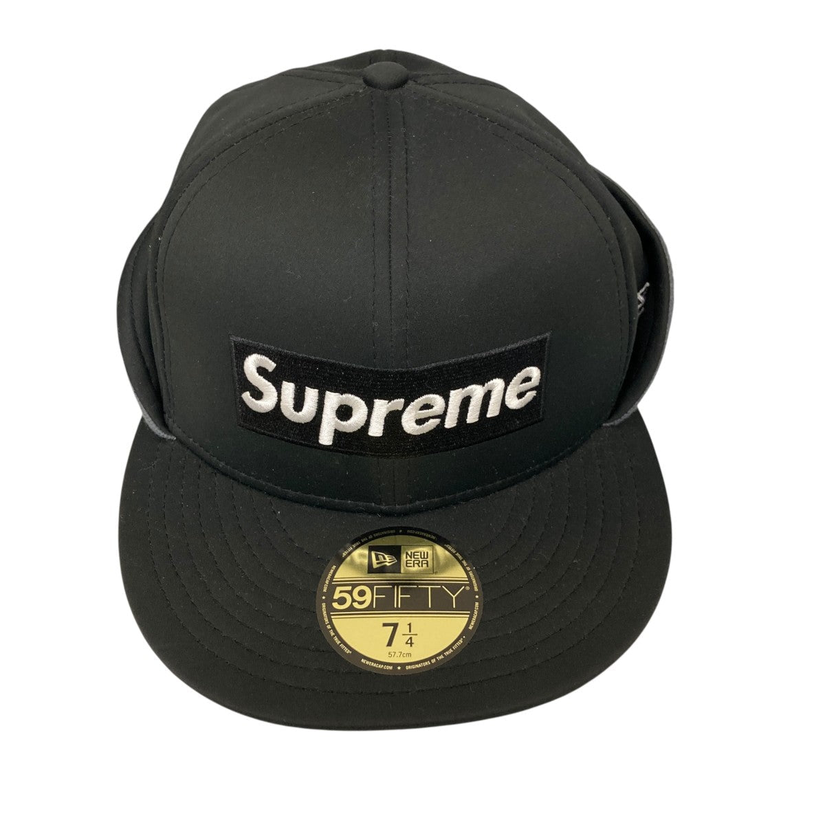 Supreme x New Era Windstopper Earflap Box Logo Cap Black (FW20) - Pre-owned