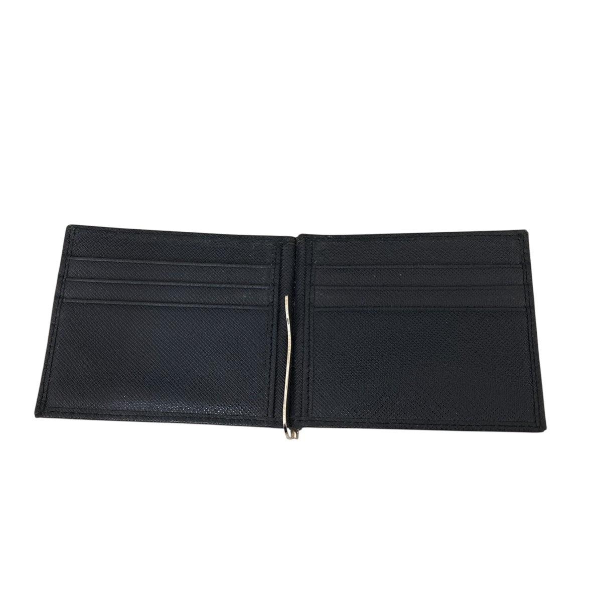 Prada Saffiano Money Clip Navy - Pre-owned