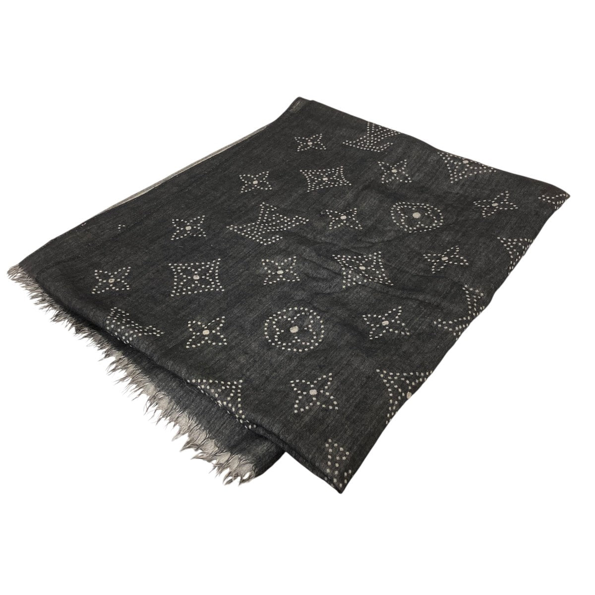 Louis Vuitton Etor Mahina Muffler Black - Pre-owned