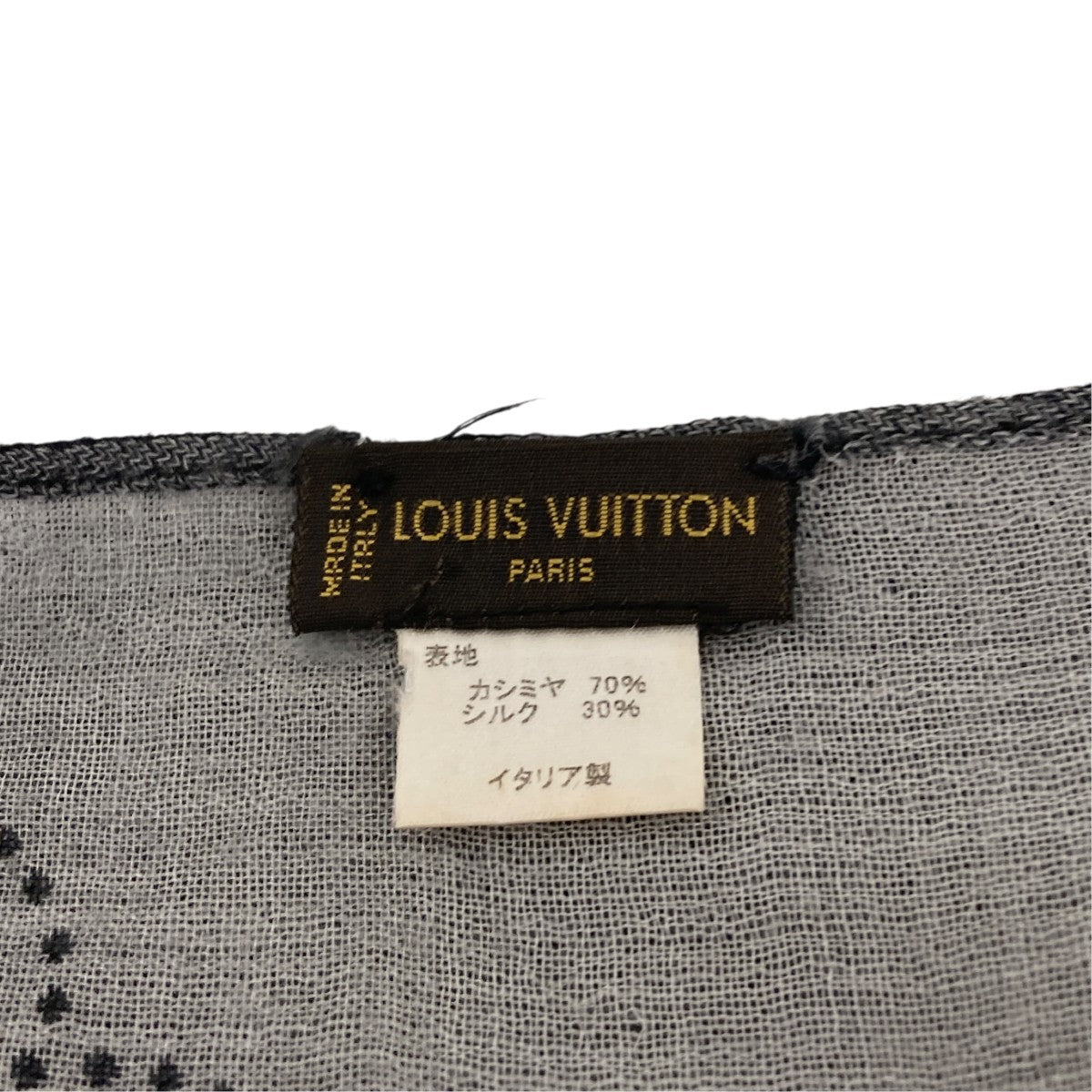 Louis Vuitton Etor Mahina Muffler Black - Pre-owned