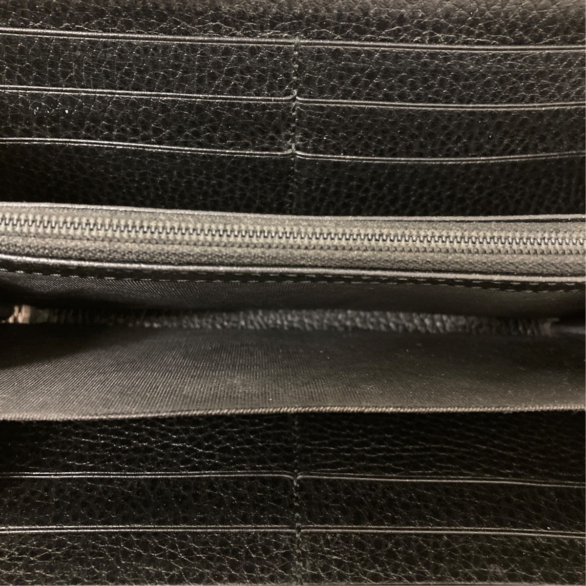 Gucci GG Marmont Courier Zip Around Wallet Black - Pre-owned