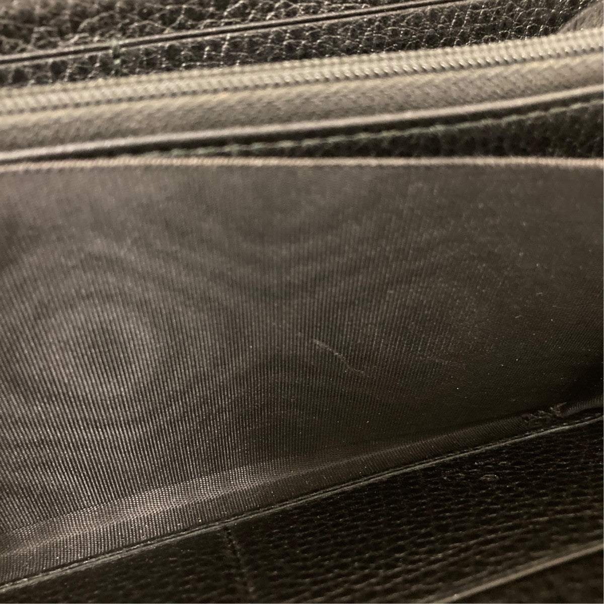 Gucci GG Marmont Courier Zip Around Wallet Black - Pre-owned