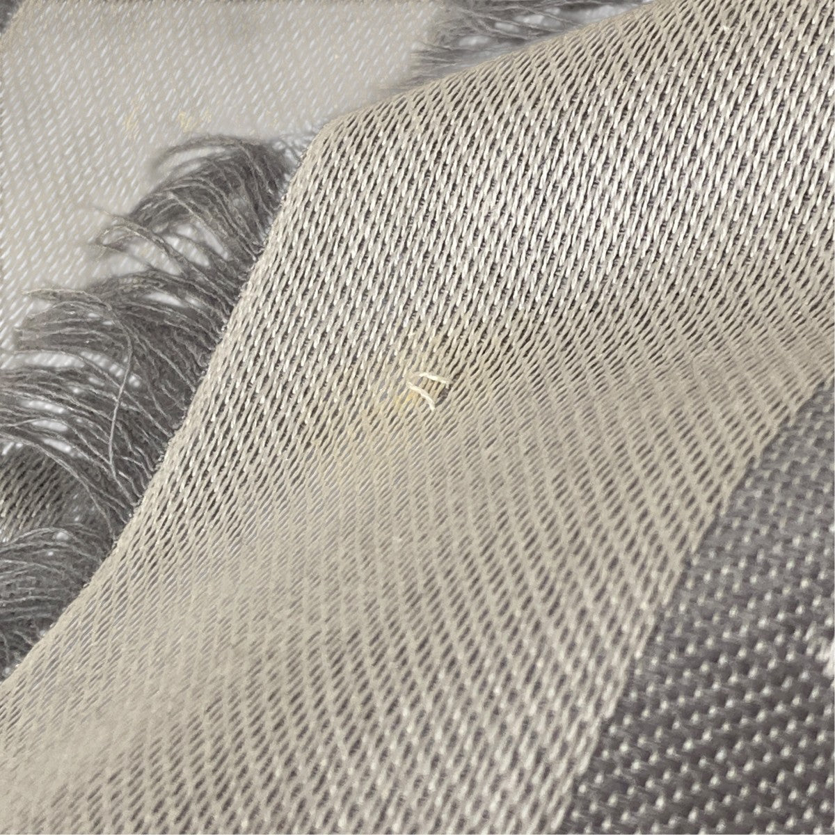 Louis Vuitton Shawl Monogram Denim Griperle Stole Silver - Pre-owned