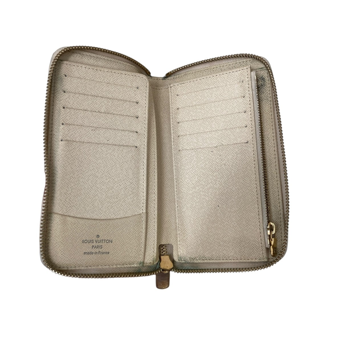 Louis Vuitton Zippy Wallet Compact Wallet White - Pre-owned