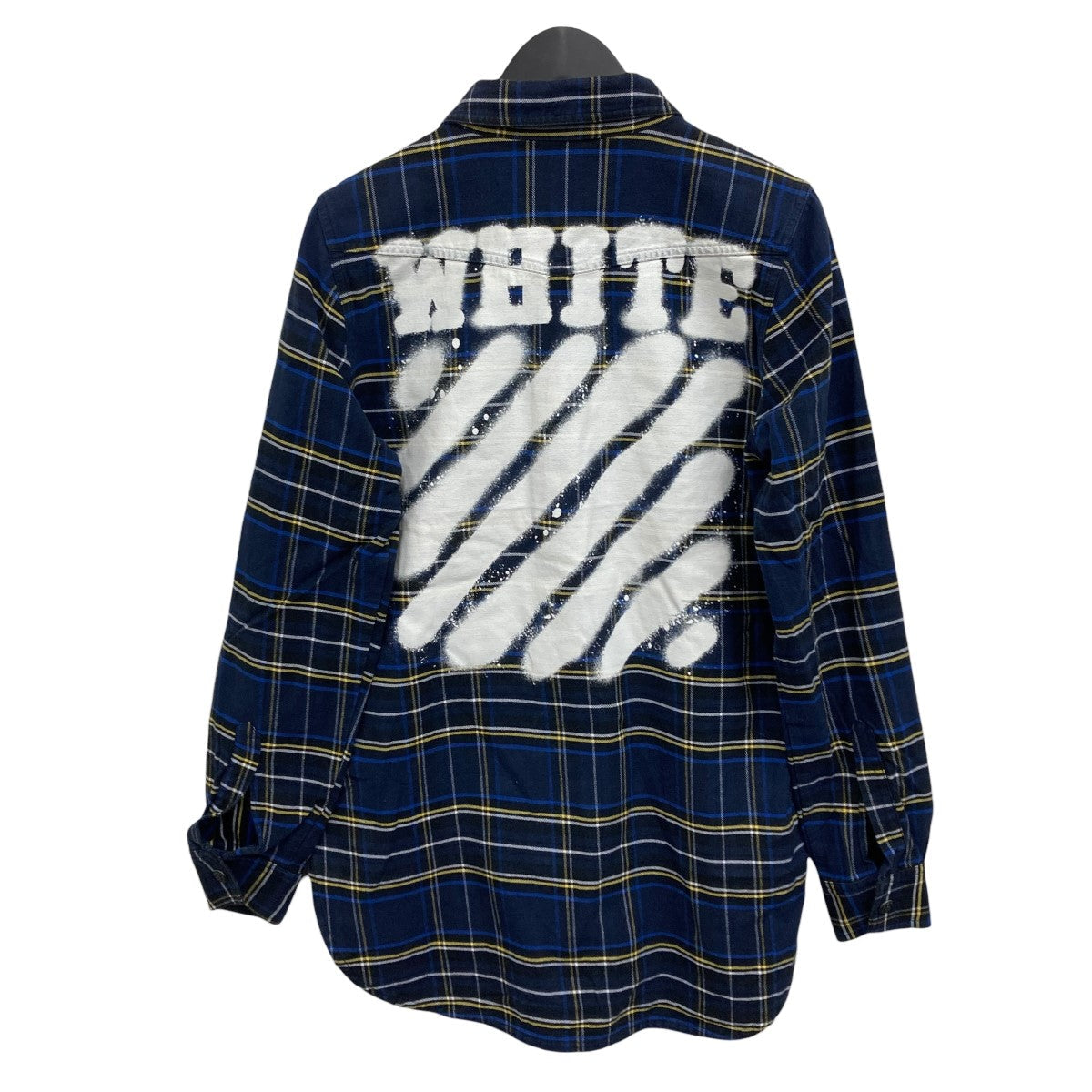 Off-White Check Shirt Navy - Pre-owned