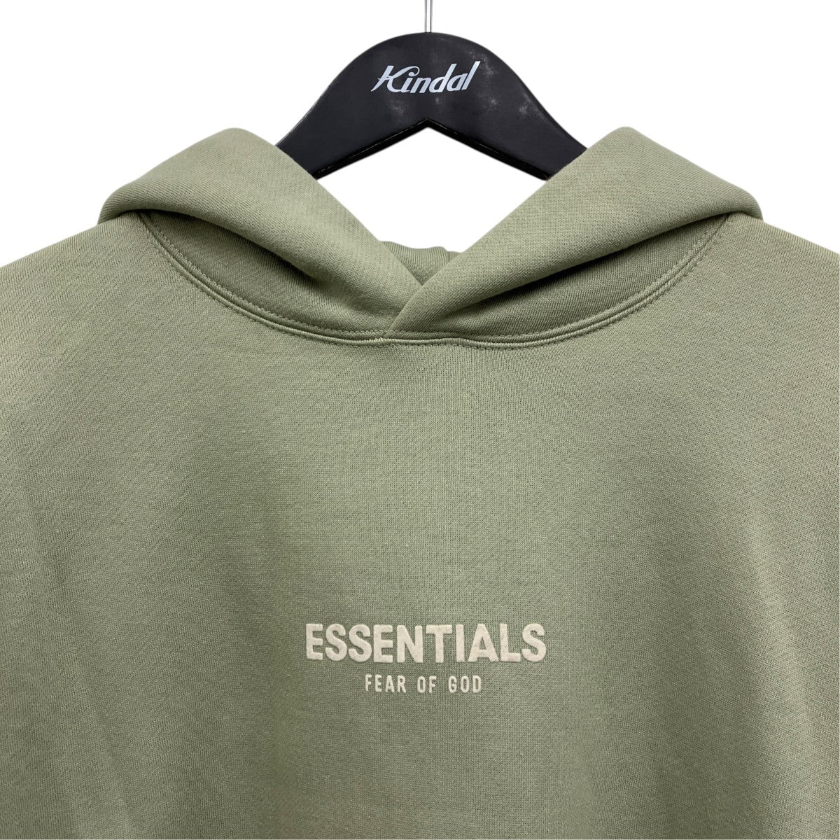 Fear of God Essentials Logo Hoodie Green - Pre-owned