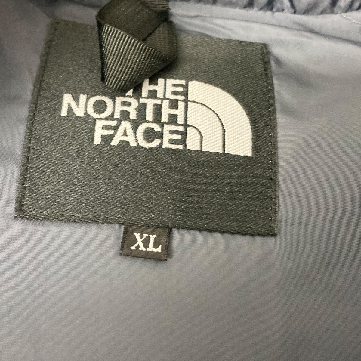 The North Face Nuptse Down Jacket Navy Grey - Pre-owned