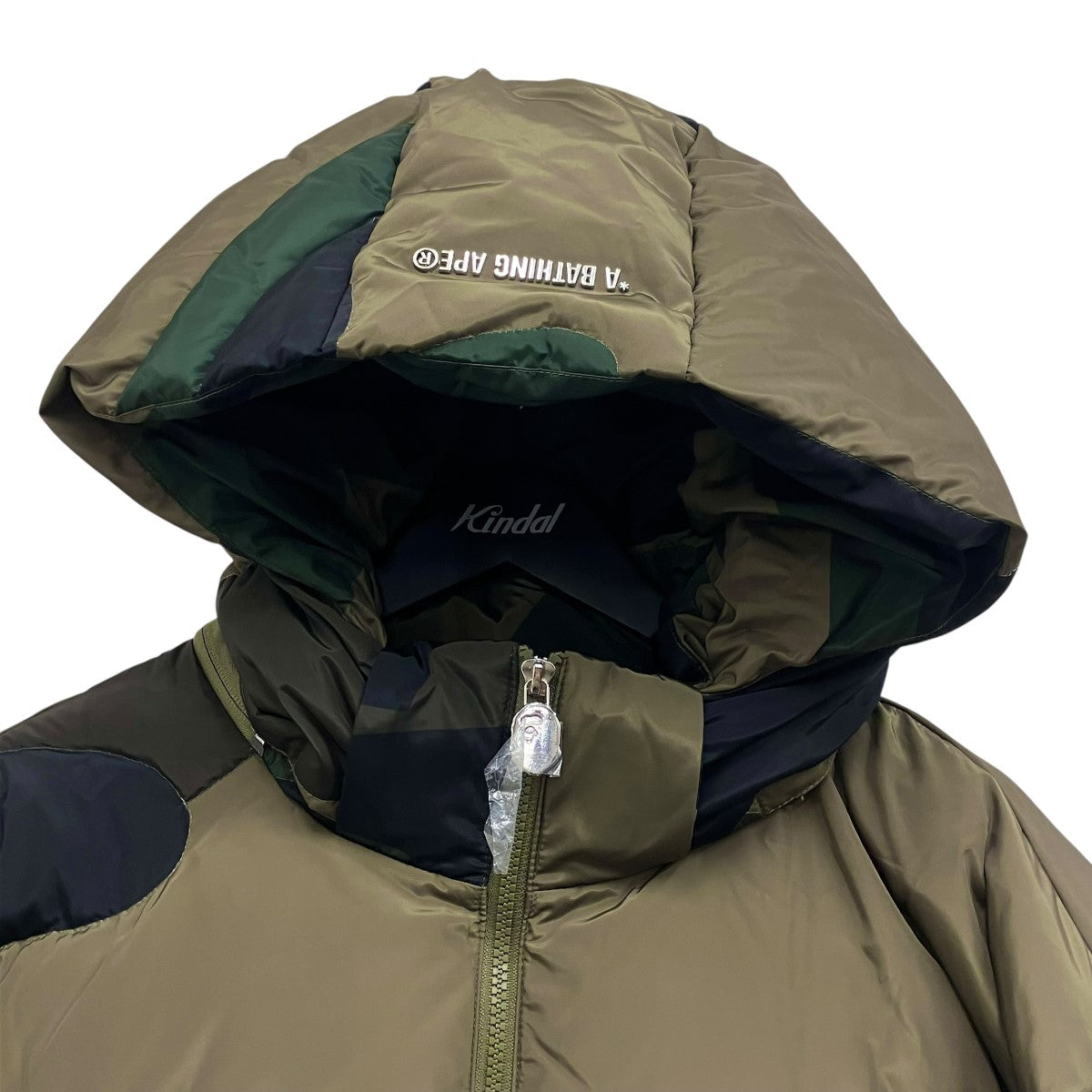 A Bathing Ape 1st Camo Nylon Down Jacket Olive (FW24) - Pre-owned
