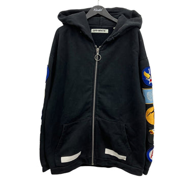 Off-White Zip Hoodie Black - Pre-owned