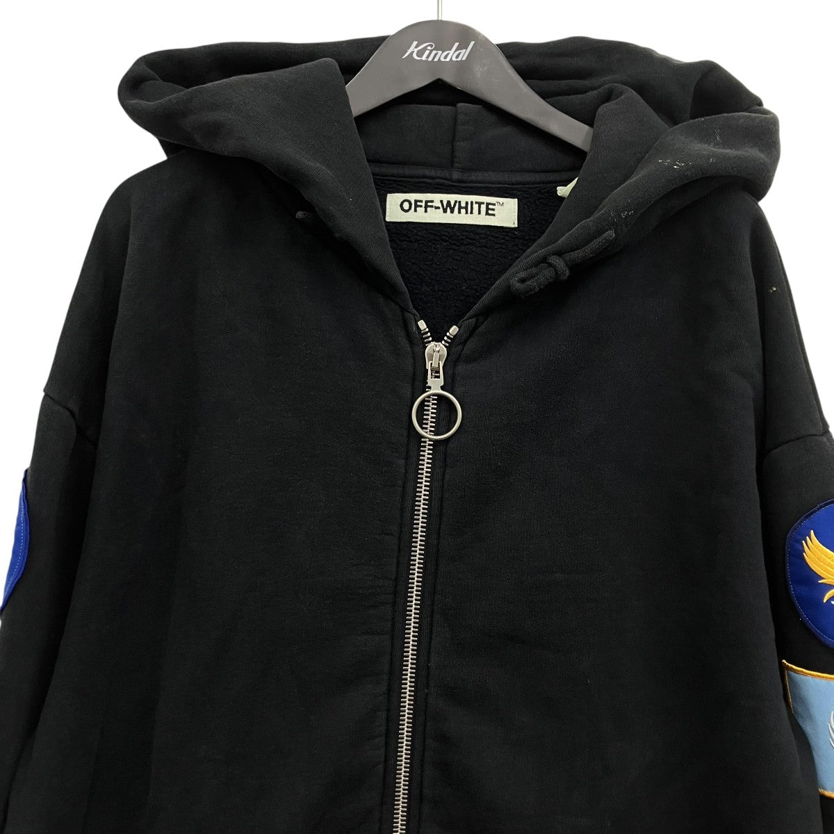 Off-White Zip Hoodie Black - Pre-owned