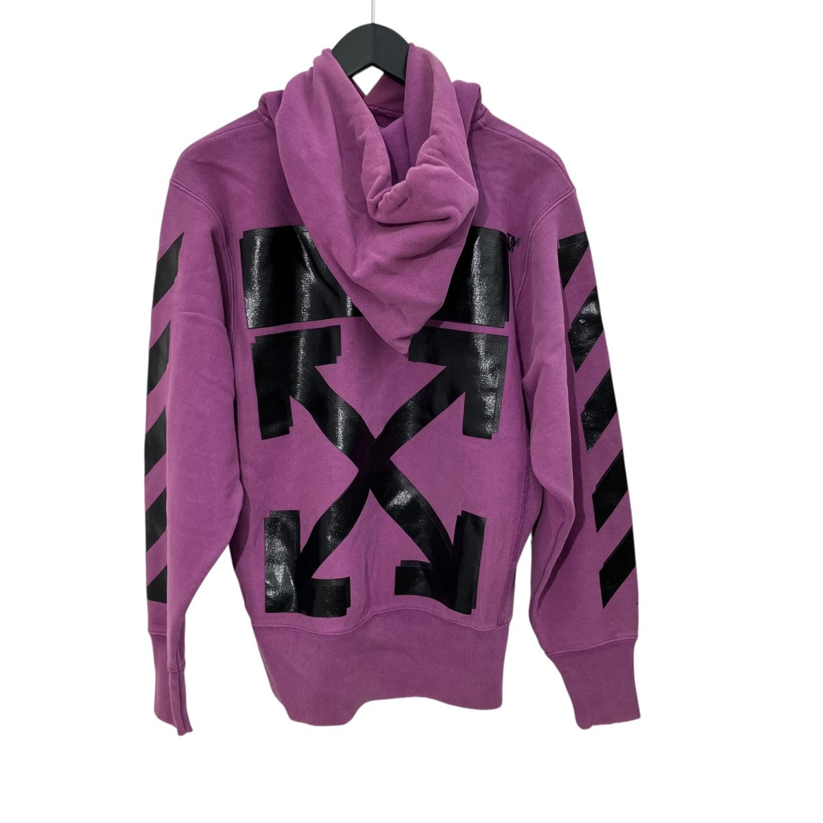 Off-White x Champion Pullover Hoodie Purple - Pre-owned