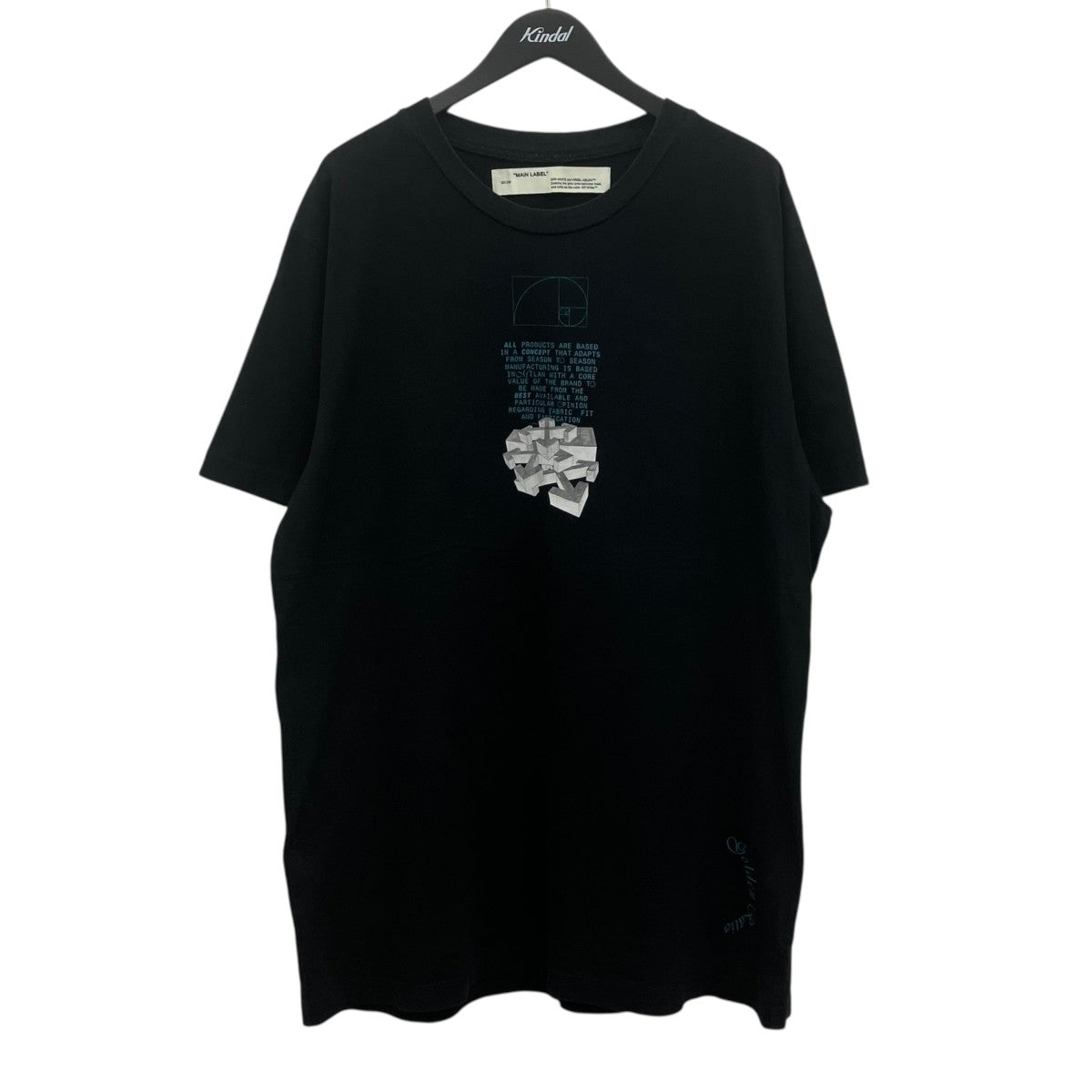 Off-White Printed T-Shirt Black - Pre-owned