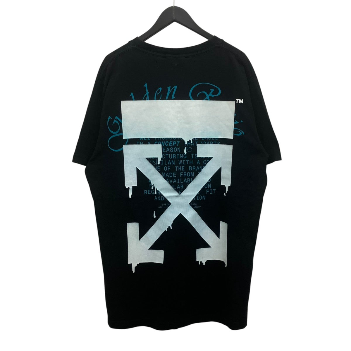 Off-White Printed T-Shirt Black - Pre-owned