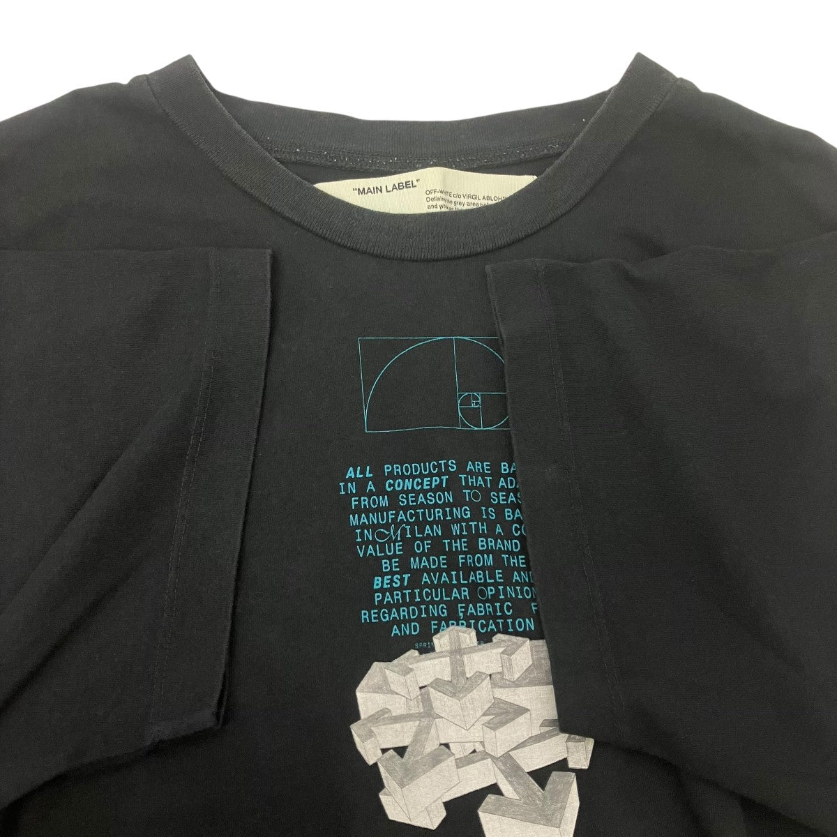 Off-White Printed T-Shirt Black - Pre-owned