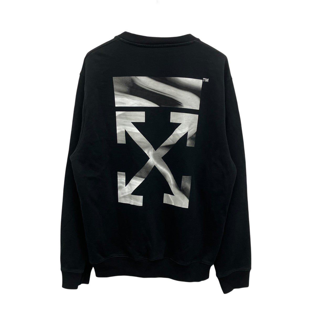 Off-White Crew Neck Sweatshirt Black - Pre-owned
