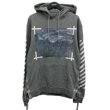 Off-White Pullover Hoodie Gray - Pre-owned
