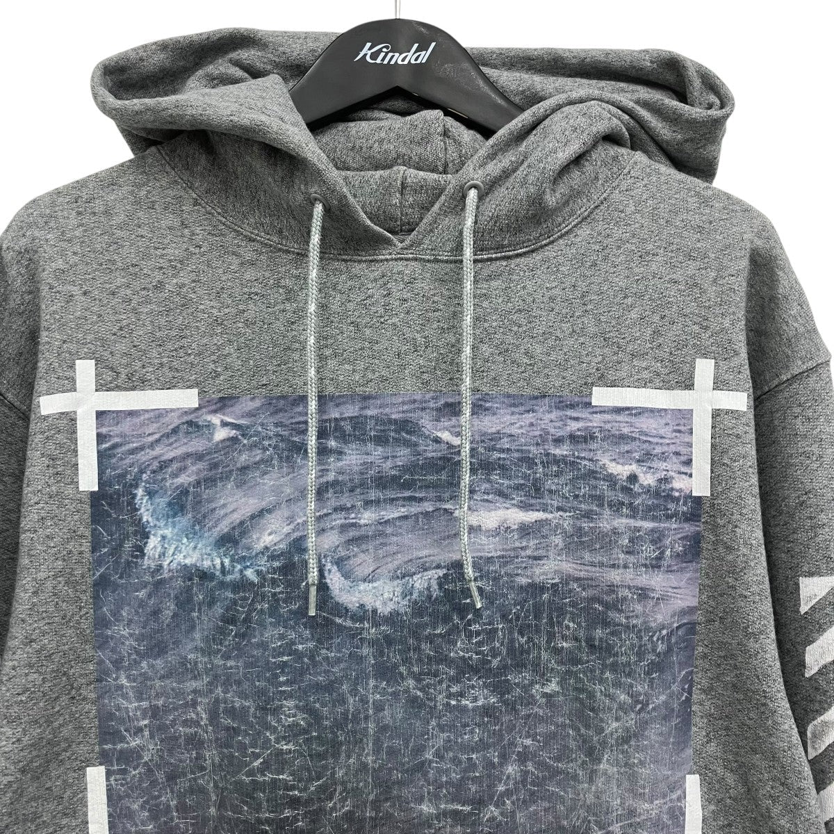 Off-White Pullover Hoodie Gray - Pre-owned