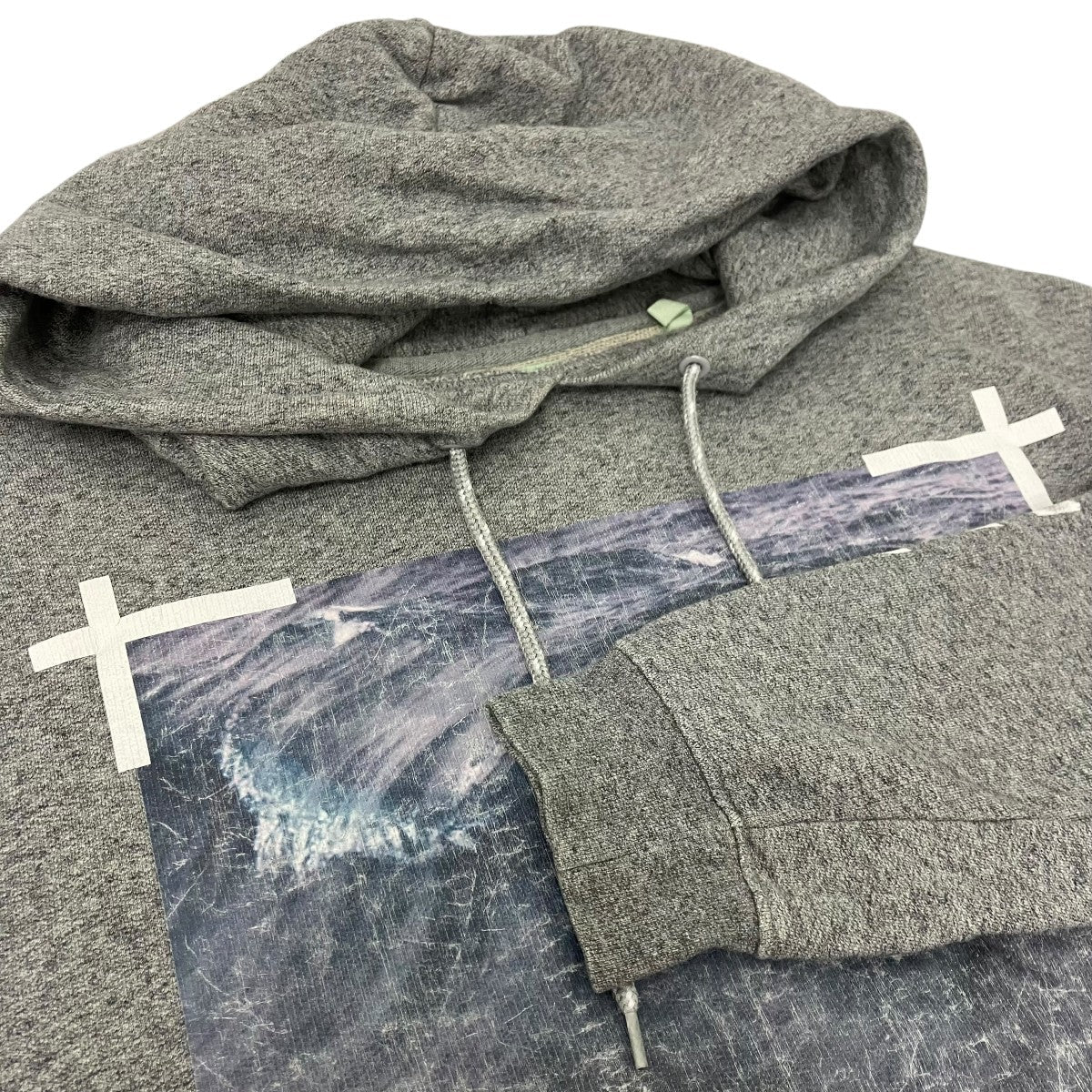 Off-White Pullover Hoodie Gray - Pre-owned